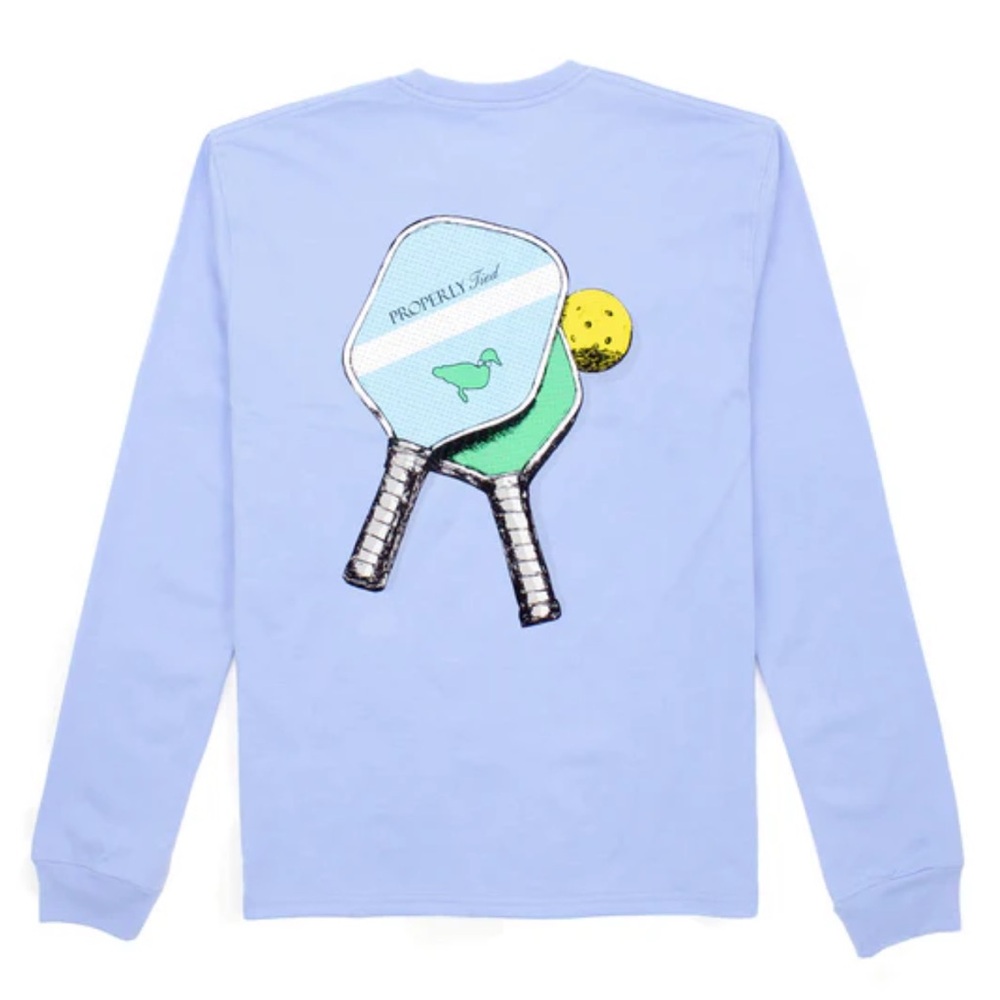 NWOT Properly Tied Pickle Ball T-shirt